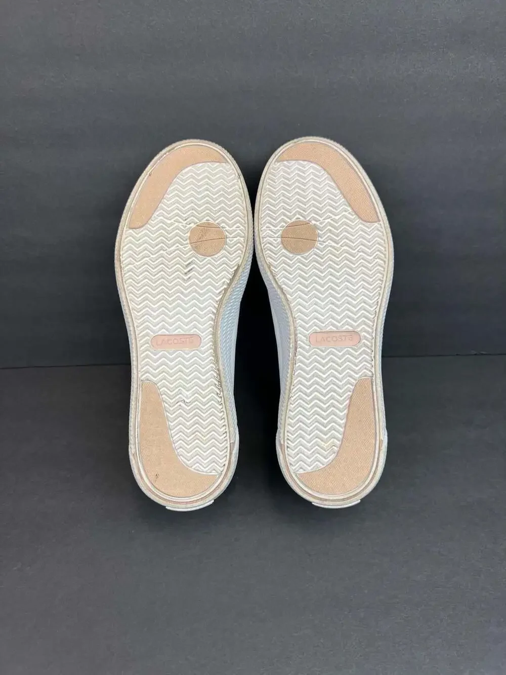 Lacoste Gripshot  Women's Leather Sneakers White Light Pink Size  US 7.5 Euro 39